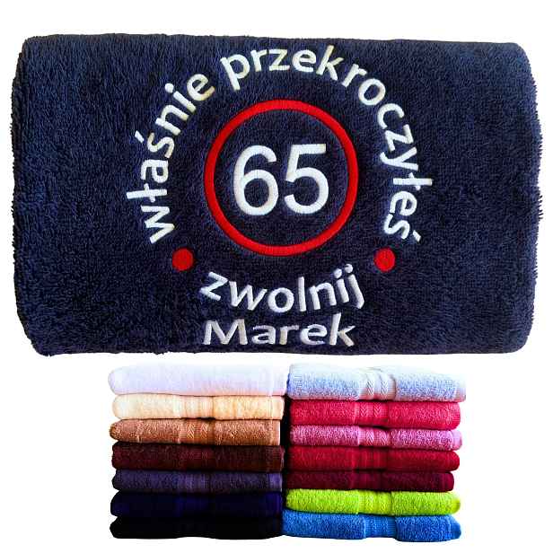 Vtipný Dárek K 65. Narozeninám Pro Muže, Tatínka, Strýčka, Muže, Ručník