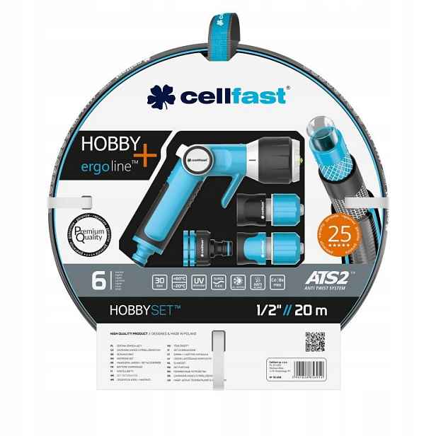 Zahradní zavlažovací sada 1/2 20 m Cellfast Hobby