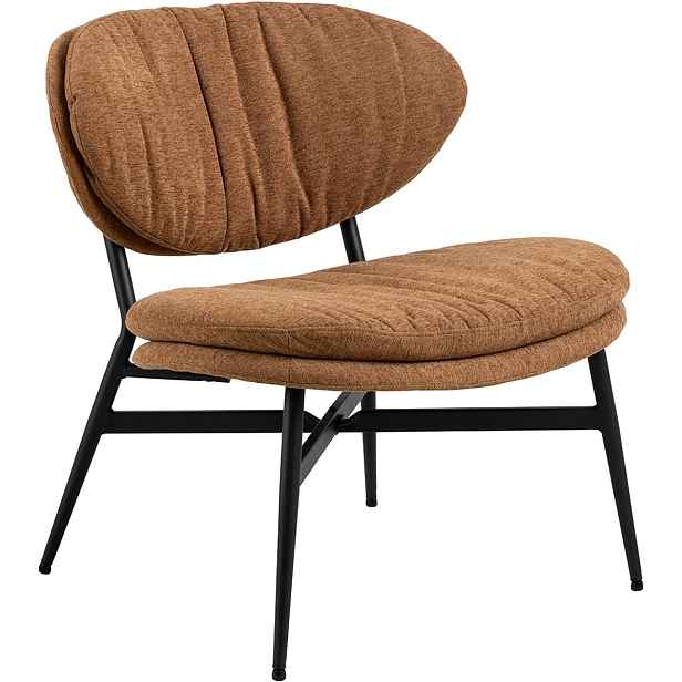 Actona Designové křeslo Burma lounge terakota/černé