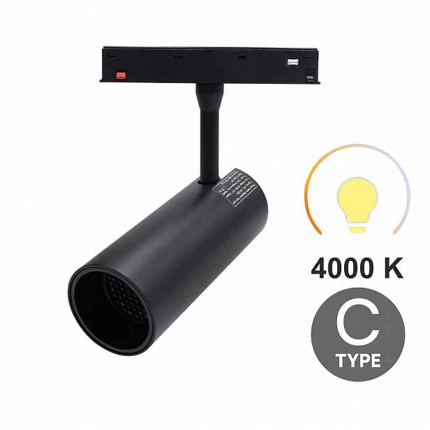 Led reflektor Track 12W 4000K Neutrální Typ C Smart Track 48VDC
