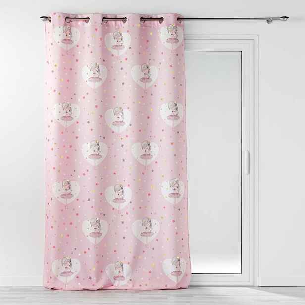 Růžový dětský závěs 140x260 cm Petite Etoile – douceur d'intérieur