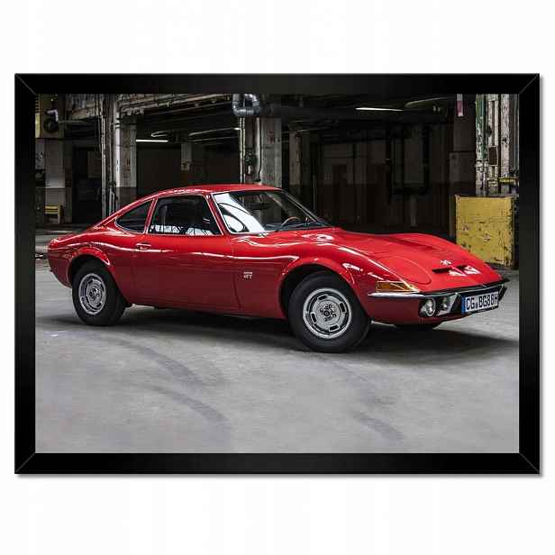 Plakáty v rámu 40x30 Červená klasika Opel Gt