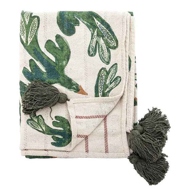 Deka z recyklované bavlny 130x160 cm Birdliva – Bloomingville