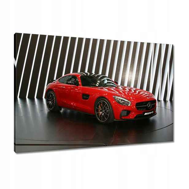 Obrazy 90x60 Červený Mercedes Amg