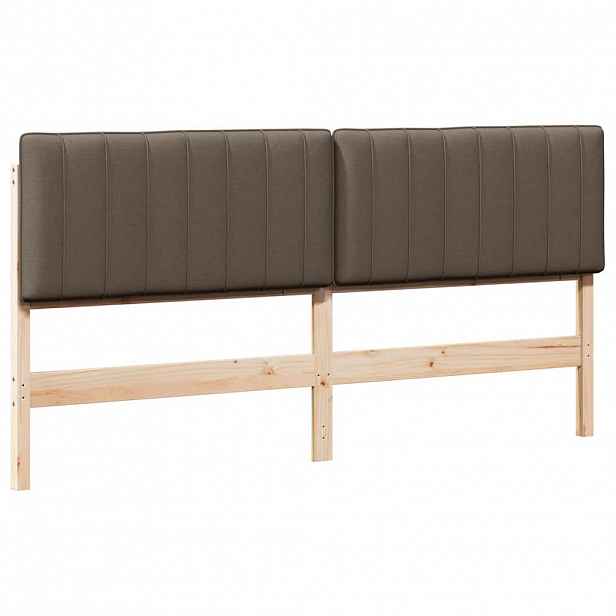 vidaXL Čalouněné čelo postele s čelo Hnědá a taupe 200 cm