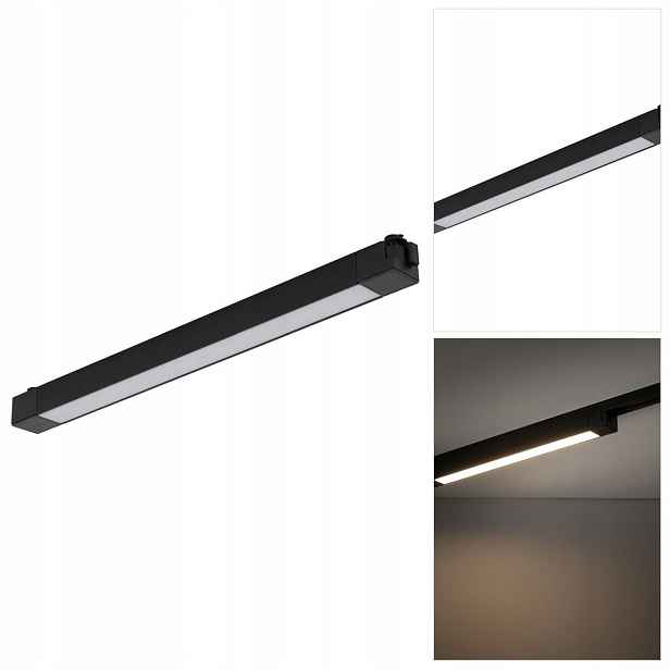 Černé kolejnicové osvětlení Tracer Led do kuchyně, moderní Tk Lighting