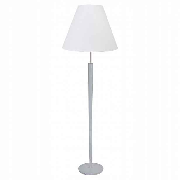 Stojací Lampa Led Stínidlo Šedá