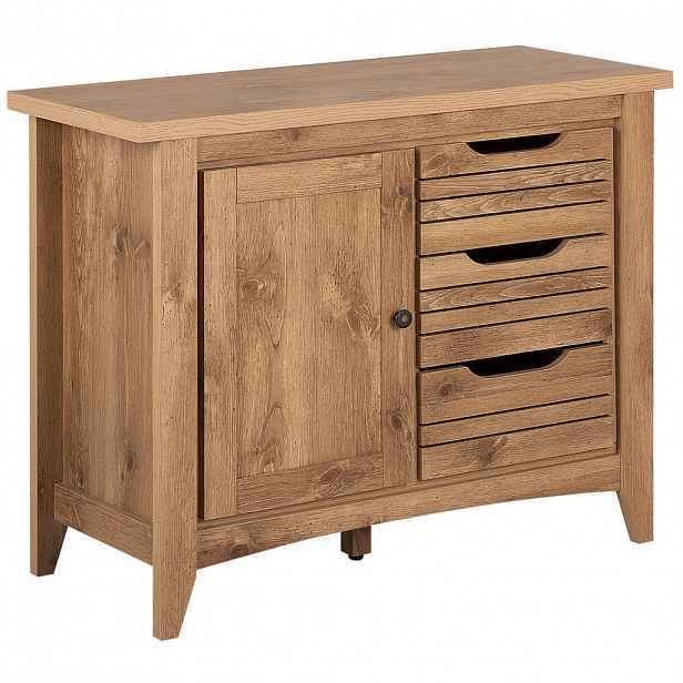 Beliani SIDEBOARD se 2 dveřmi Hnědý Agora