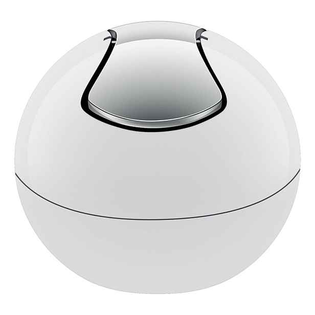 Bílý plastový odpadkový koš 1 l   Bowl – Spirella