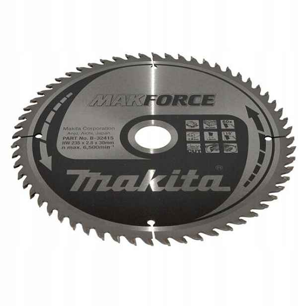 Makita B-32415 pilový kotouč Makforce 235*2,8*30mm 60Z (old=B-08589)