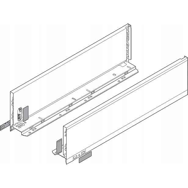 Blum 770K5002S Legrabox Pure boční strana K 500 mm bílá