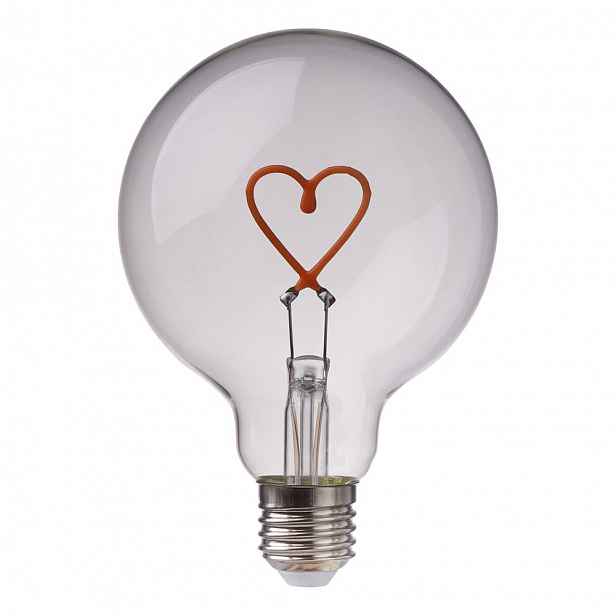 Butlers BRIGHT LIGHT LED Žárovka srdce - růžová