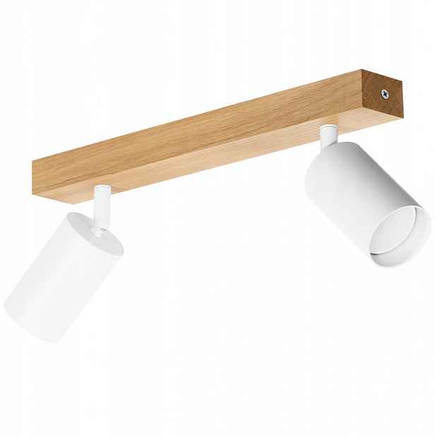 Stropní Svítidlo Led stropní svítidlo Dubová Modern 35 cm GU10 Bílá Pohyblivá Nástěnný