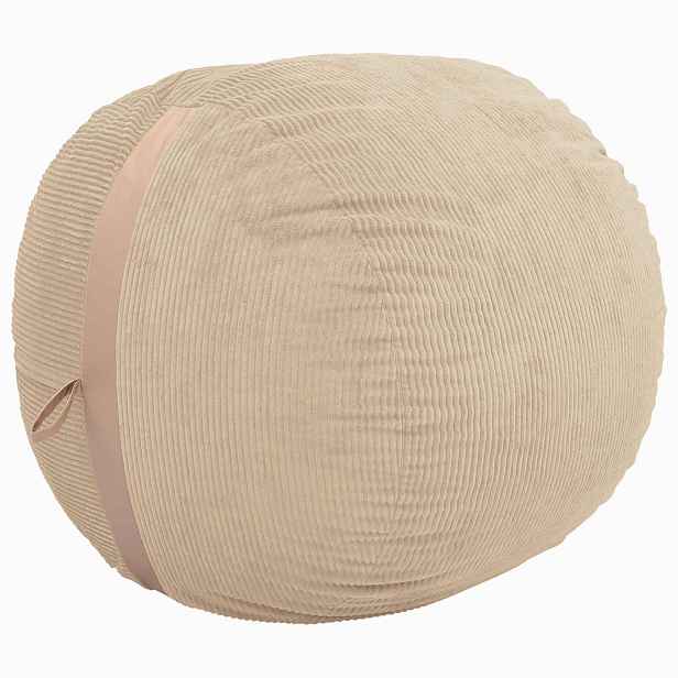 vidaXL Bean bag křeslo Taupe 124 x 96 x 96 cm manšestr