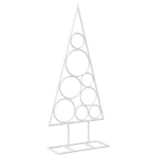vidaXL Kovový vánoční stromek s kulatým stojanem KUOPIO 60 cm Ocel