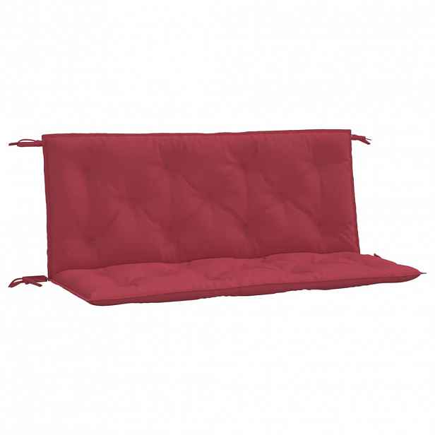 vidaXL Podušky na zahradní lavici 2 ks vínové 120x50x7 cm látka oxford