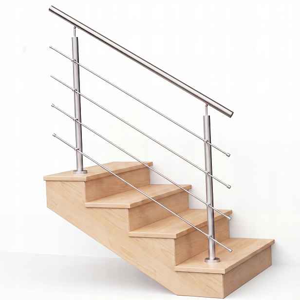 Balustrada 150CM, Ø42,4/4x Ø12MM, Nerezový Výbrus