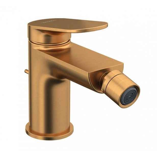 Duravit Wave - Bidetová baterie s výpustí, kartáčovaný bronz WA2400001004