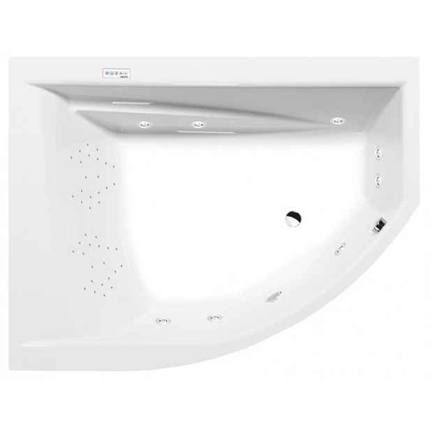 Masážní vana Polysan Tandem 170x130 cm Highline Hydro akrylát levá 96611.5010