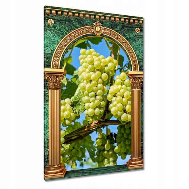 Obrazy 80x120 Zelené hroznové víno