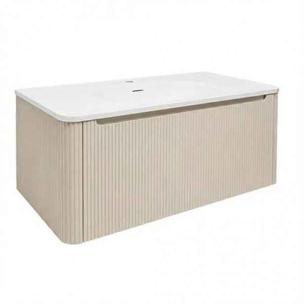 Koupelnová skříňka s umyvadlem Naturel Austen 119x47,5x45 cm clear brown mat AUSTEN120CB