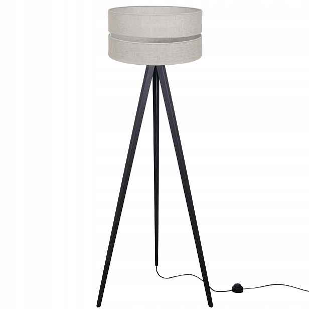 Stojací lampa trojnožková, béžová, boho, do ložnice, produkt Pl