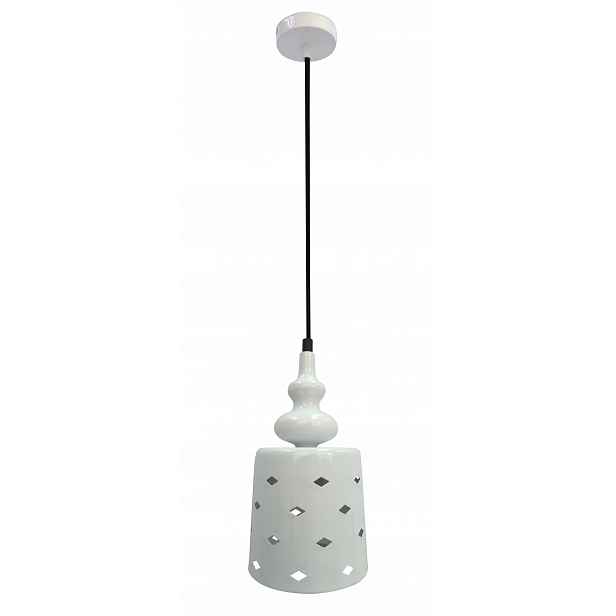 Závěsná lampa bílá 15/26 1X60W E27 Hamp Candellux