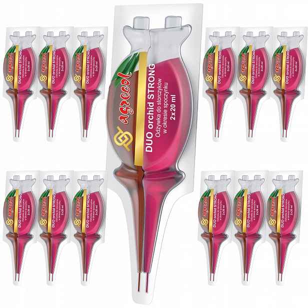13xKroplovka Hnojivo 2v1 pro orchideje Duo Orchid Strong Agrecol 40 ml
