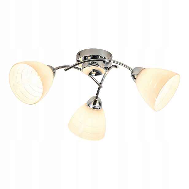 Milagro Clara ML2758 Stropní Svítidlo Stropní Svítidlo 3xE27 Chrom Sklo 58 cm