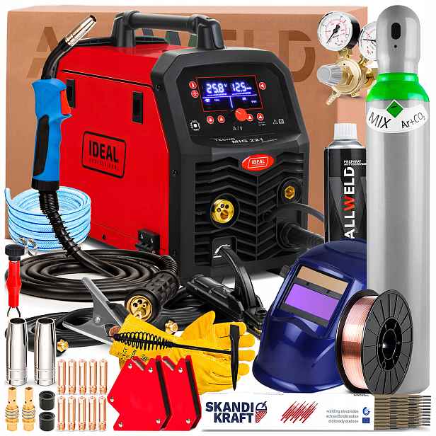 Svářečka Ideal Tecno Mig 221 Synergic 230V 200A Mma Tig Lutosvařování Igbt