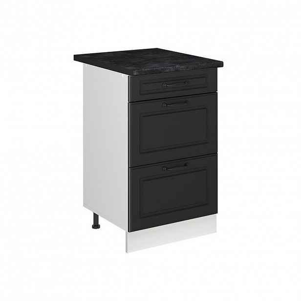 Vicco SPODNÍ SKŘÍŇKA KUCHYŇSKÉ LINKY R-Line, Antracitový venkovský dům/Bílá, 50 cm pracovná doska antracitová