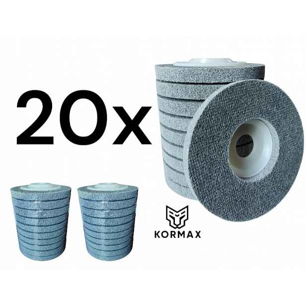 Slisovaná netkaná textilie 115 mm 115 x 12 x 22 mm tvrdost Hard 12P/U8 Kormax