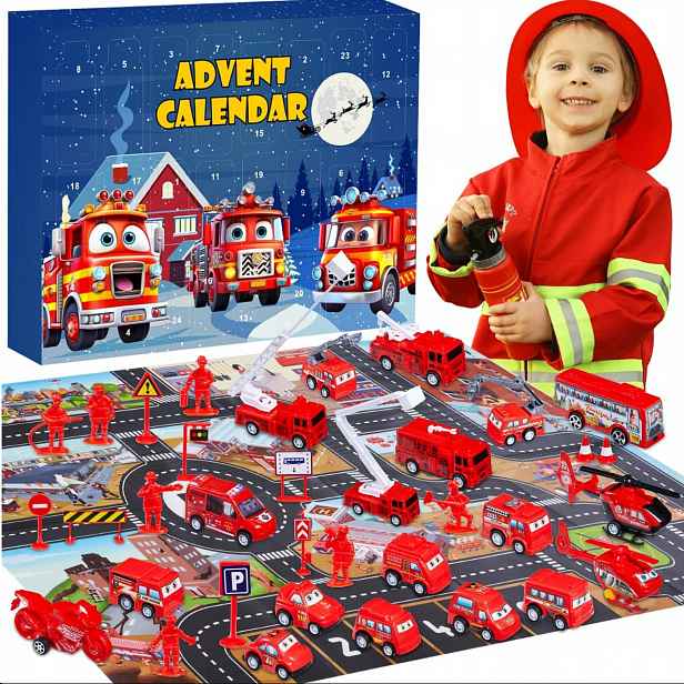 Adventní Kalendář Hasiči Auta Hračky