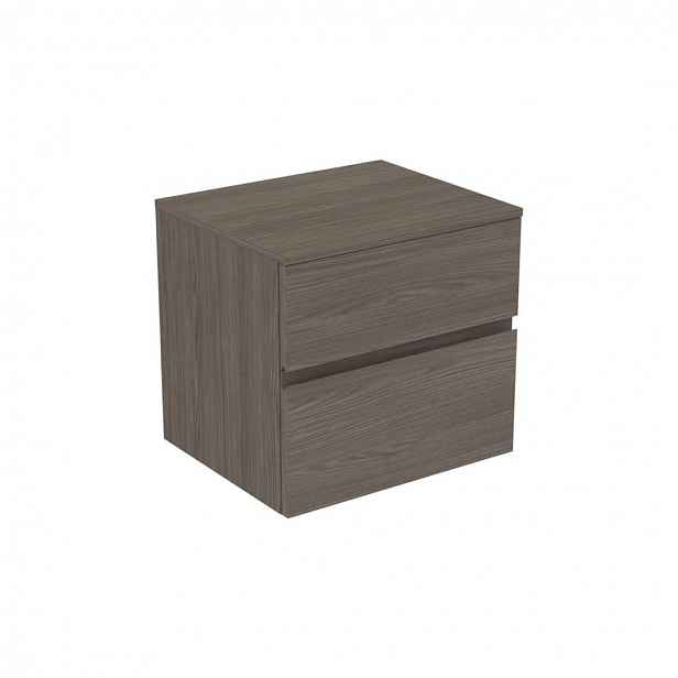 Ideal Standard Finesse - Umyvadlová skříňka, 60x51x56 cm, 2 zásuvky, Dark Elm E3433UR