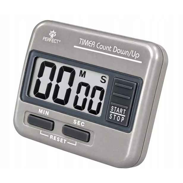 Minutník LCD Perfect TM-86A Grafitový kuchyňský časovač Digitální