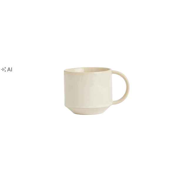 Oyoy Krémový Porcelánový Hladký Hrnek 270 ML 270 ml I1A