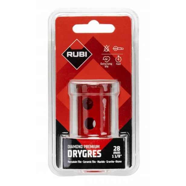 Rubi Korunkový Vrták Vrták Drygres Premium Ø28 mm 06972 M14