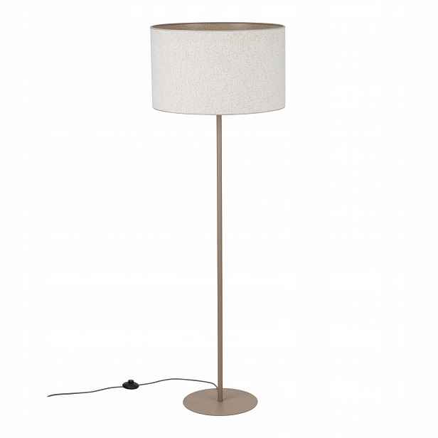 Stojací podlahová lampa vysoká béžová Vellum Metal Fabric E27 Tk Lighting