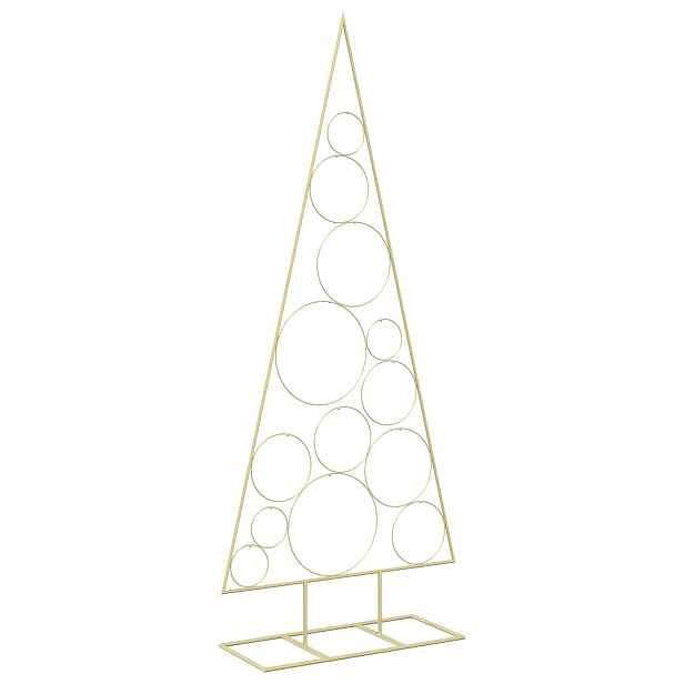 vidaXL Kovový vánoční stromek s kulatým stojanem KUOPIO 150 cm Ocel