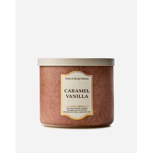 Bath&Body Works Caramel Vanilla 3-knotová vonná svíčka