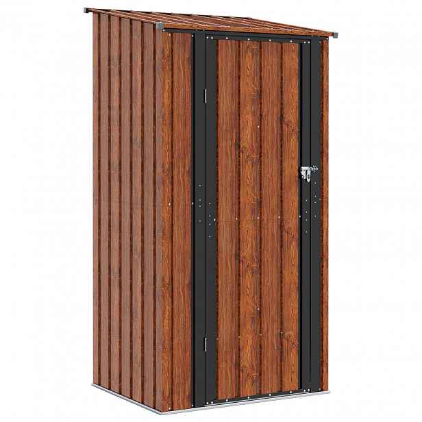 vidaXL Zahradní kůlny Hnědá 103 x 86 x 200 cm Kov