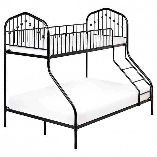 Beliani PATROVÁ POSTEL 90-140/200 cm Černá Chamonix