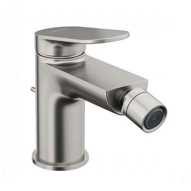 Duravit Wave - Bidetová baterie s výpustí, kartáčovaný nerez WA2400001070