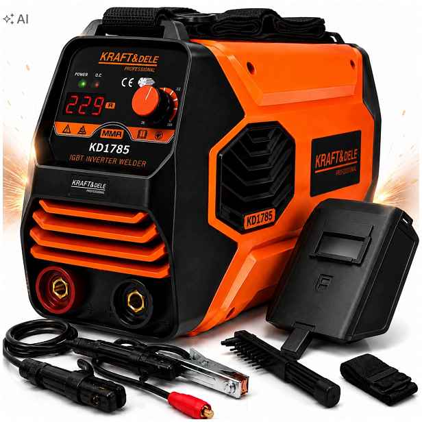 Invertorová Svářečka 330A Mma Tig Lift Vrd 230V/50Hz Set Silná Maska