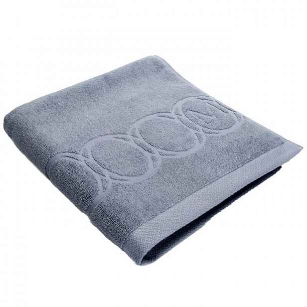 Ručník na ruce šedý hrubý bavlněný do koupelny elegantní Monogram Opus