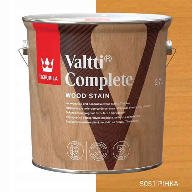 Tikkurila Lakovací Hmota Valtti Complete 2,7 L, Barva 5051 Pihka