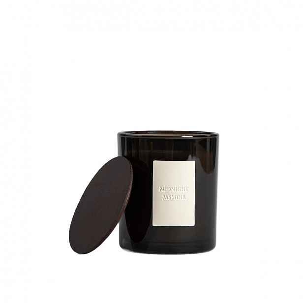 Vonná svíčka sójová Urban Leather Midnight Jasmine 380 g Homla
