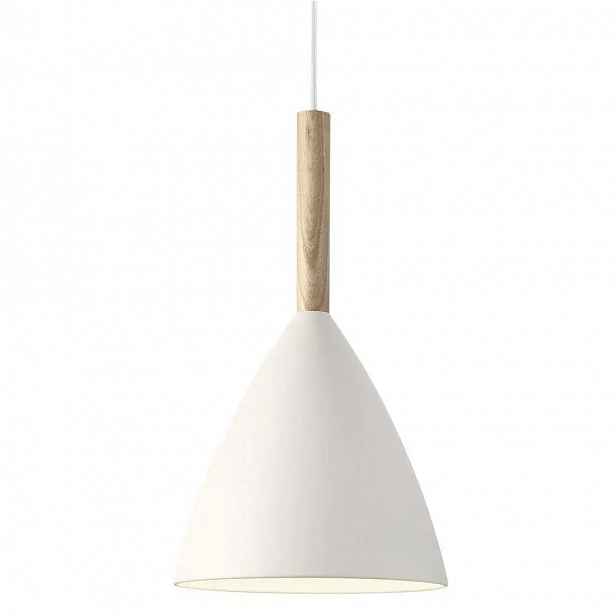 Závěsná lampa Pure 20 Bílý kov dřevo 1x40W max E27 Nordlux