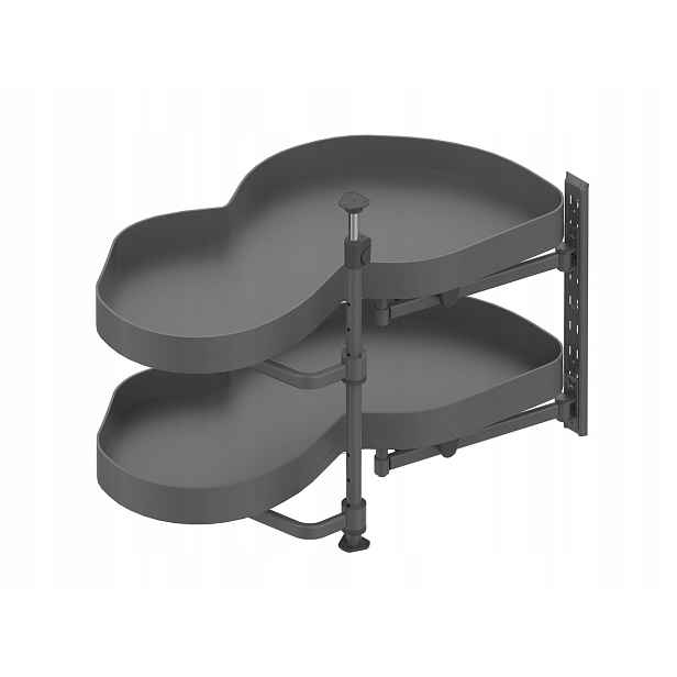 Noma Corner Optima 800/450 levý kov/mdf grafit TE44.0001.01.924
