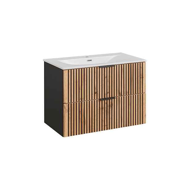 ArtCom Koupelnová skříňka s umyvadlem XILO U80/1 | 80 cm